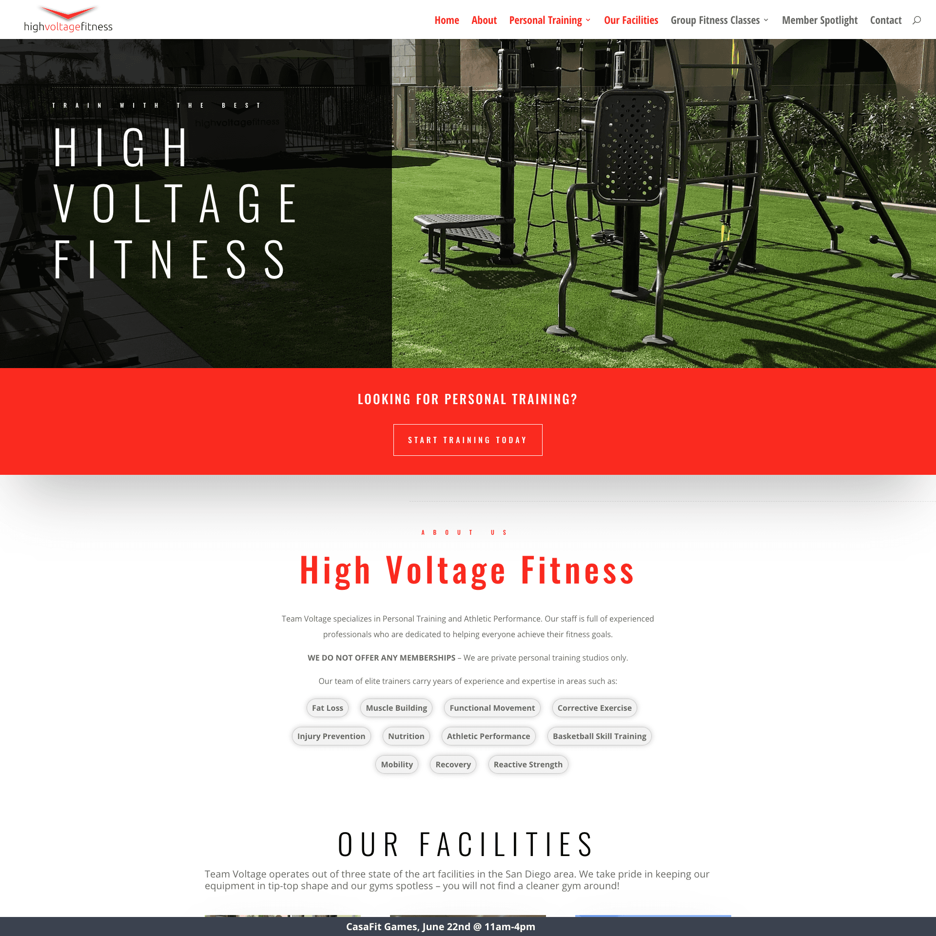 High Voltage Fitness project preview